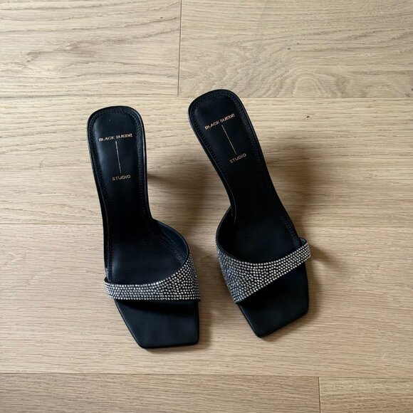 Black suede studio - madison sandal - Picture 2 of 7